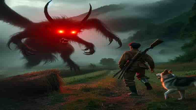 El cazador y su Perro: Una Historia de Terror y Coraje que Desafía a los Demonios