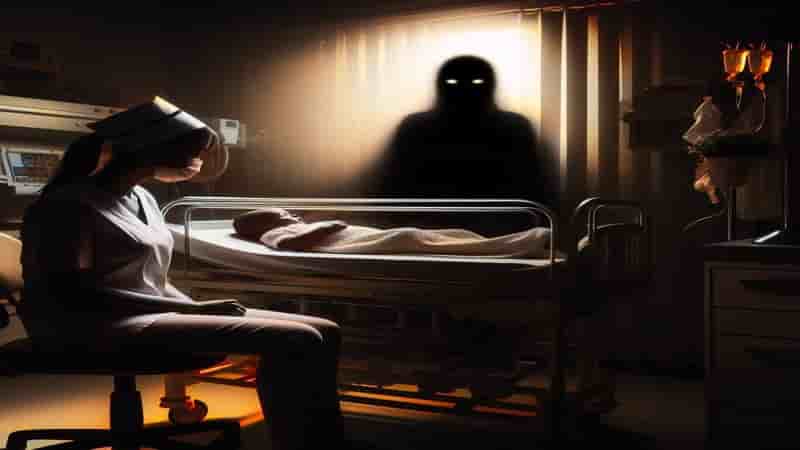 La mujer sin rostro en el hospital