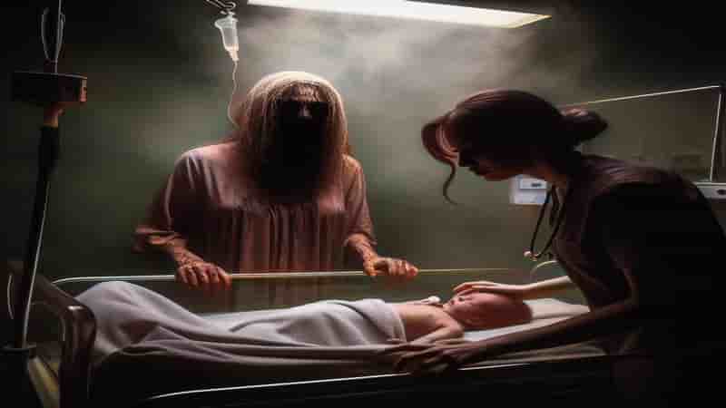 La mujer sin rostro en el hospital