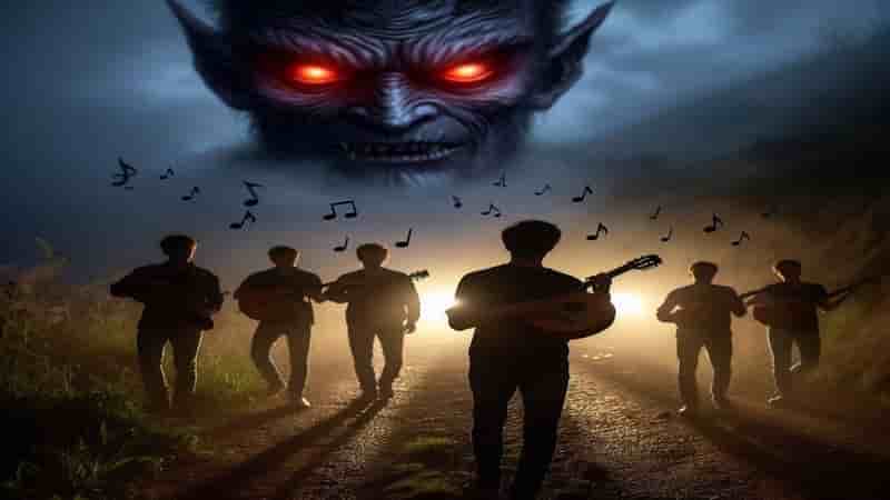 Los músicos encantados en el cerro